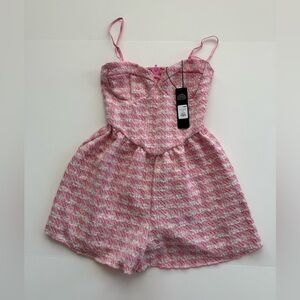 Fashion Nova Pink Romper | NWT | Size Small | Coquette Bustier Style